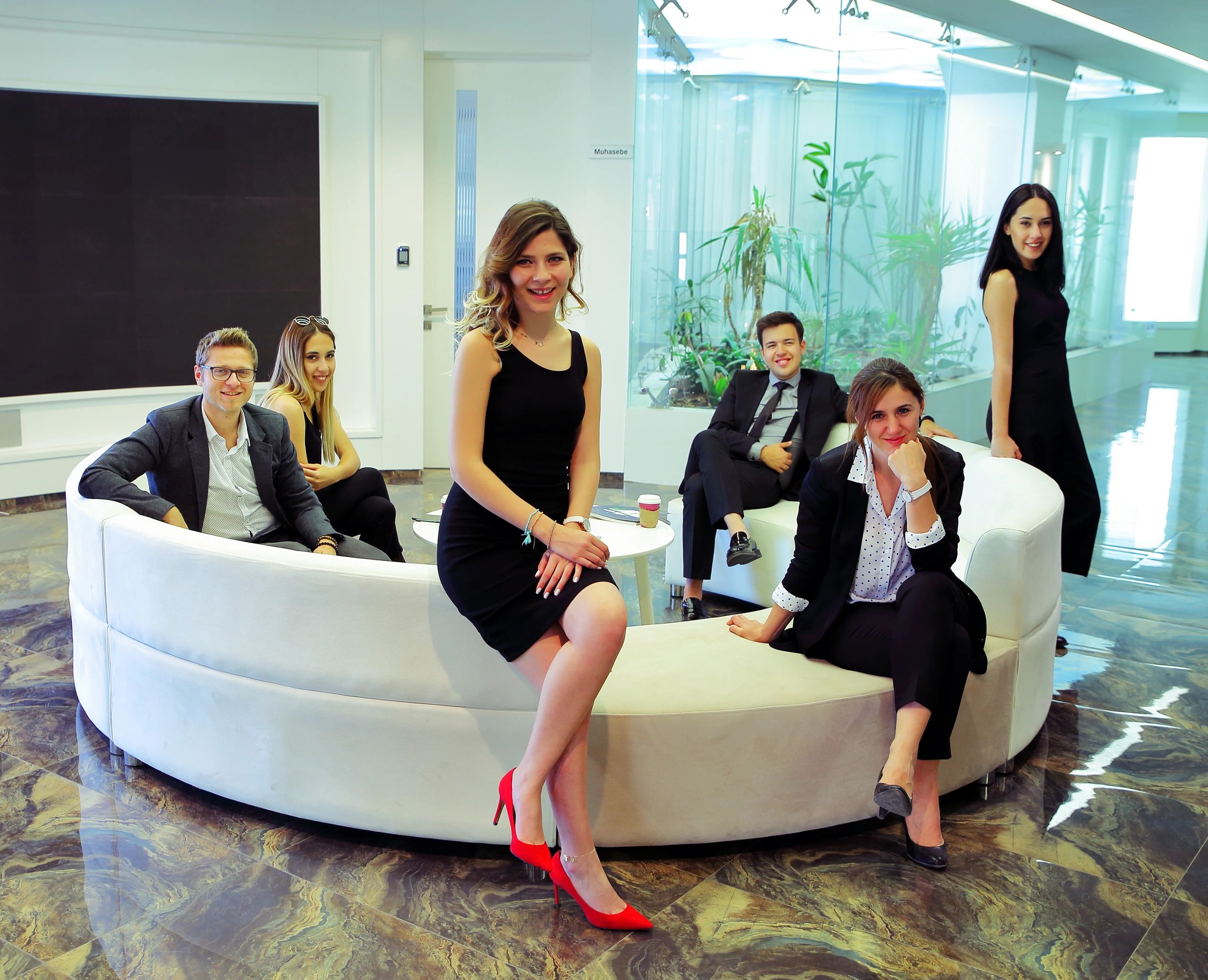 law firm professional team modern office cool tone minimal