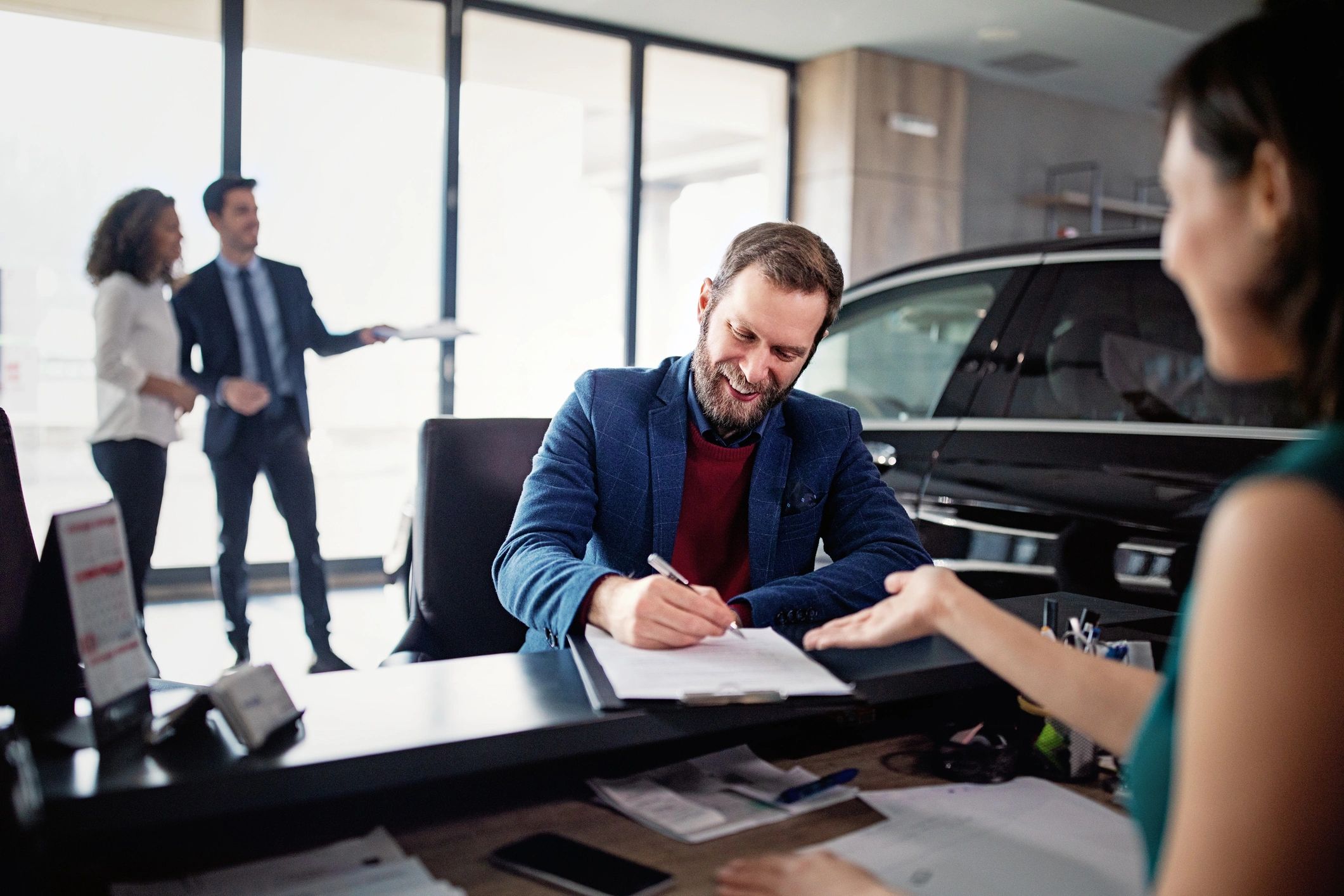 auto warranty service paperwork modern minimal