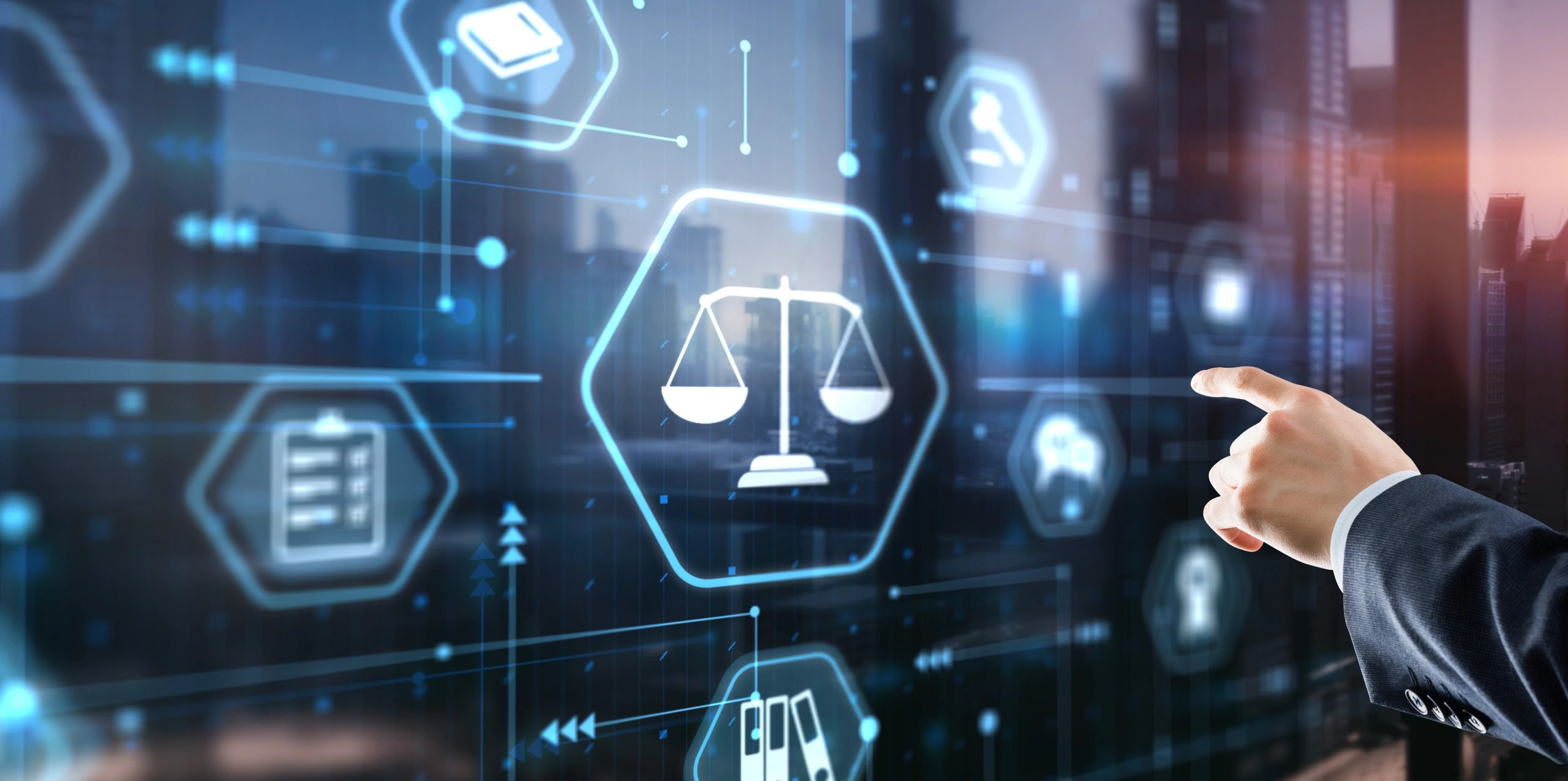 legal intelligence, law strategy, professional, dark blue, modern office