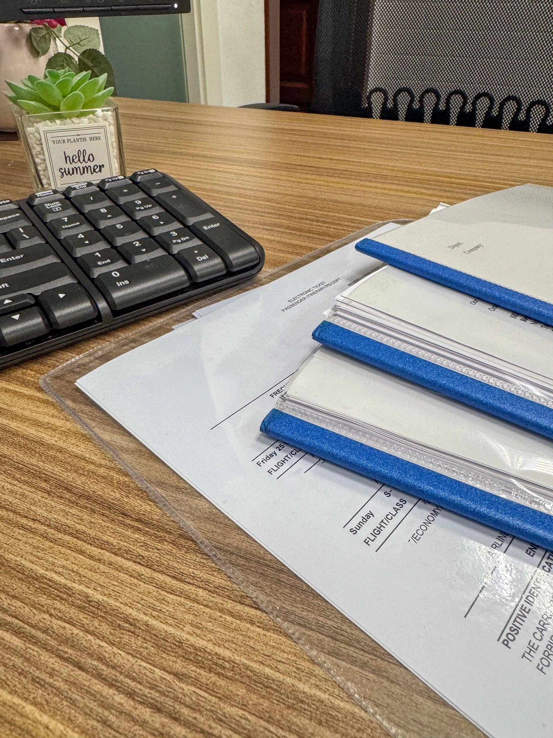 organized documents timeline ledger