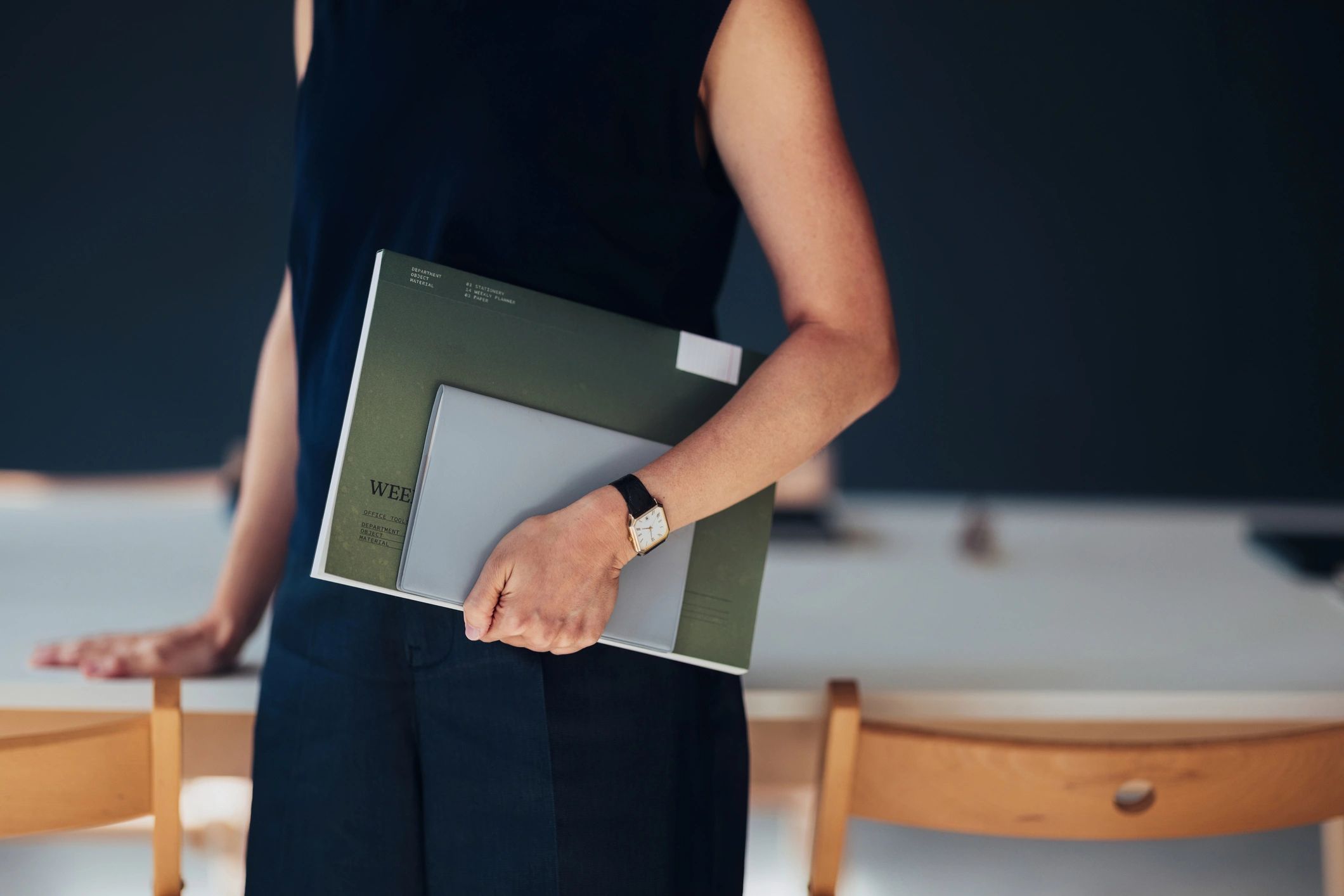 self represented client paperwork case files minimal cool tone
